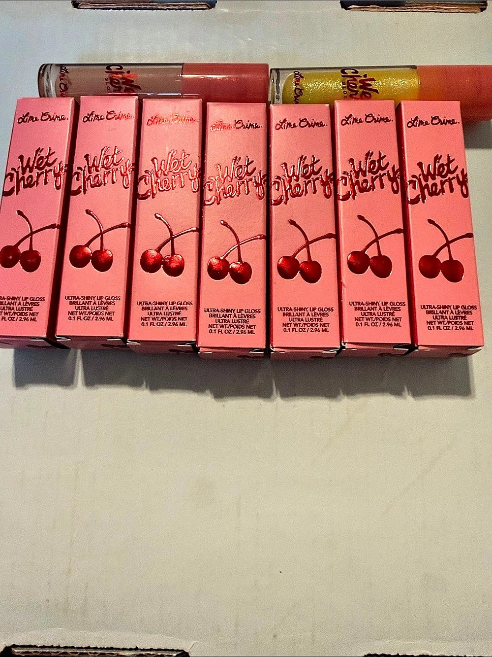Lime Crime Wet Cherry Lipstick Set NWT